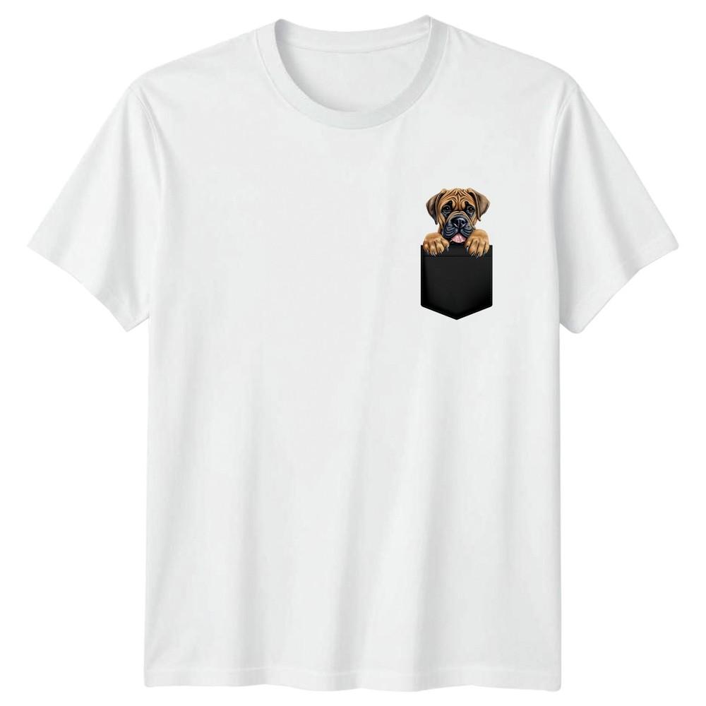 Mastiff Dog In Pocket Animals Dogs Unisexs TShirt Unisexs Tee Graphic Unisex Top S