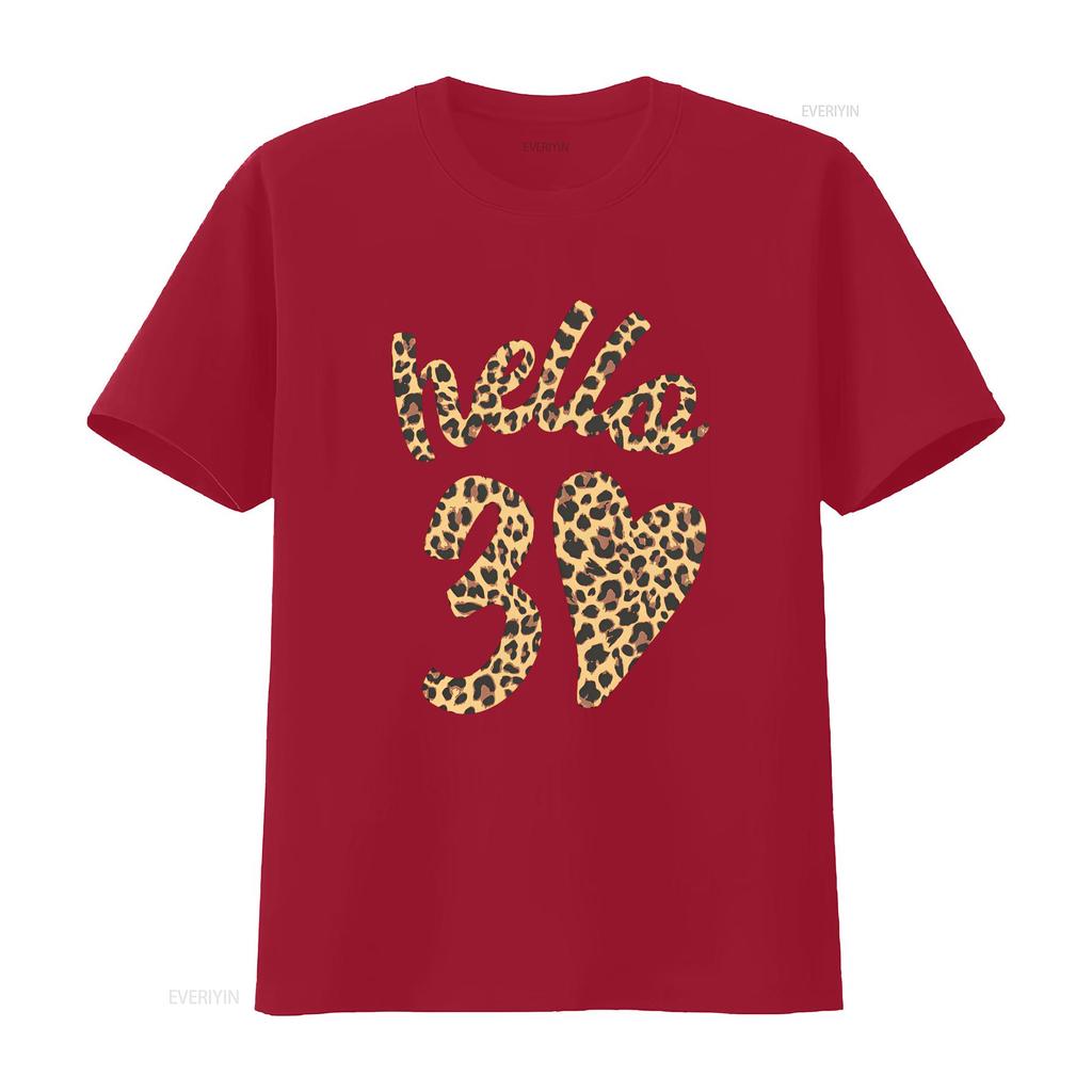 Dirty 30 Hello 30th Leopard Print Birthday Af Celebration T Shirt And Thirsty B Day Present Flirty Thirty 90s Vintage