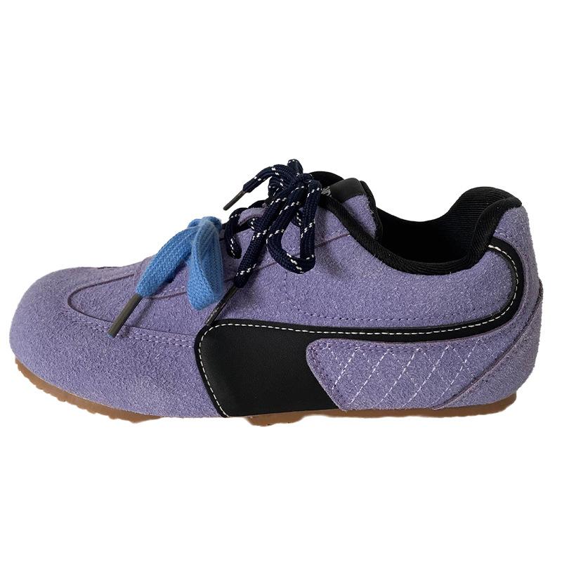 A9881 latex insole/puff lightweight German training shoes women's shoes 2025 spring new board shoes niche Hong Kong style fashion