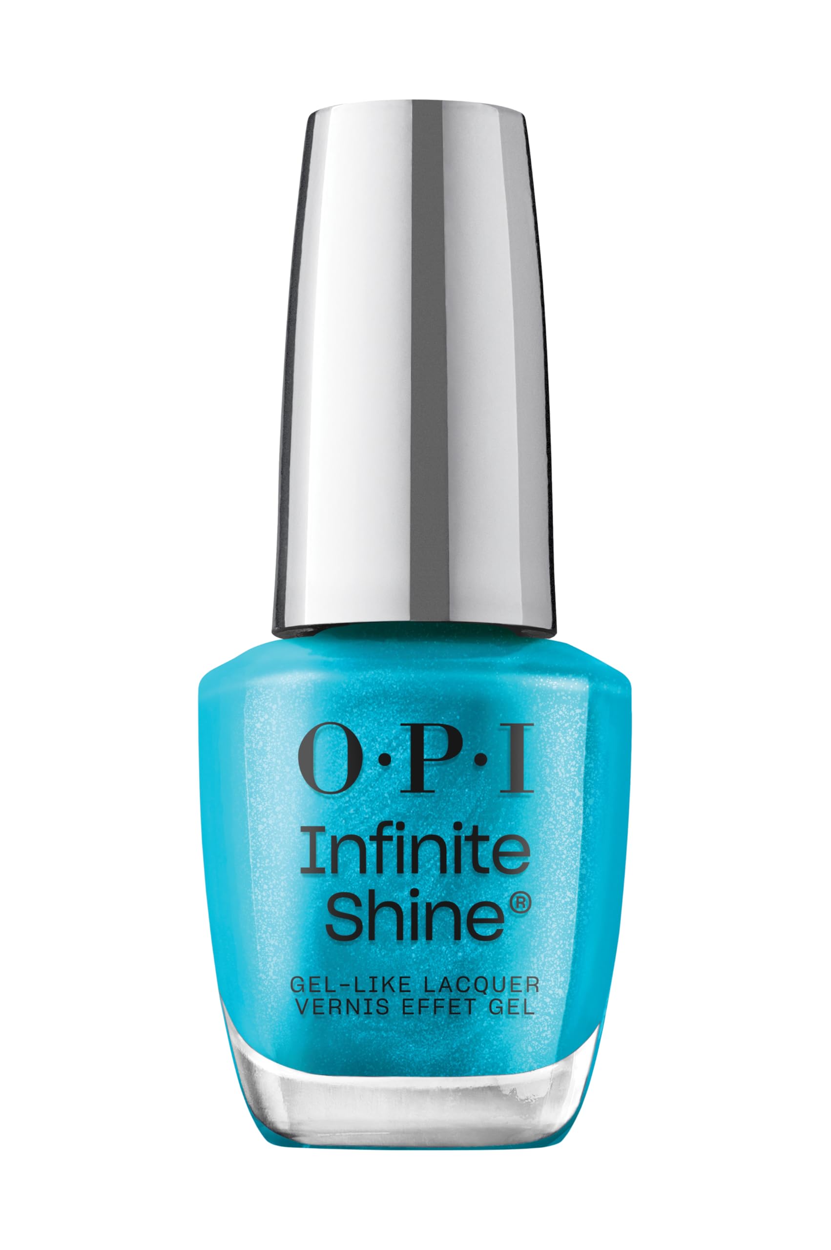 OPI Infinite Shine ISL155 Quick-Drying Nail Polish, Long-Lasting Gel-Like Shine, Blue Metallic, 15ml