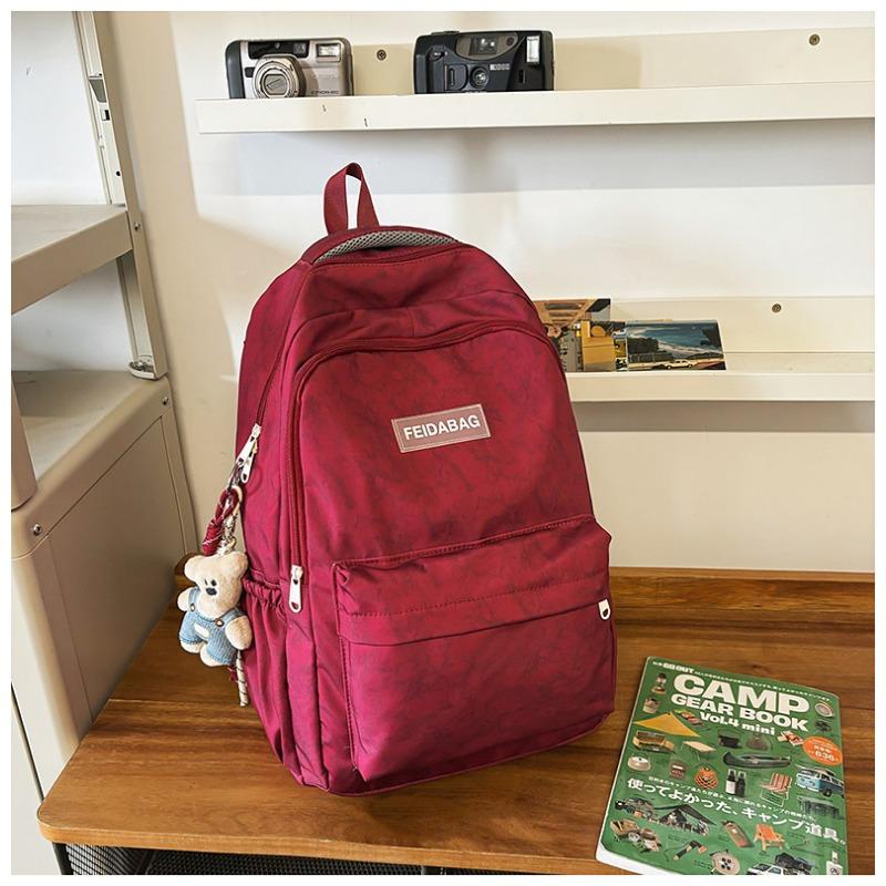 New Junior High School Girls Korean Joker Large Capacity Backpack Korean College Style American High Street Travel Bag Backpack.