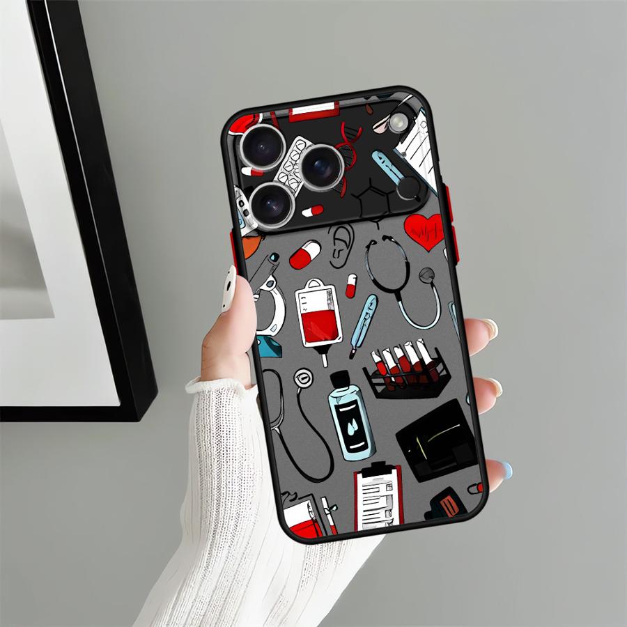 Cool Nurse Medicine Case for iPhone 17 Pro Max 15 Air XS XR 13 Mini 16 Plus 14 11 12 7 8 SE Funda Back Phone Cover