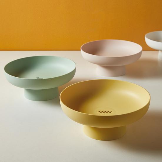 Nie kruchy, wytrzymały, praktyczny, stylowy, wielofunkcyjny, odpływowy, talerz na owoce i jedzenie