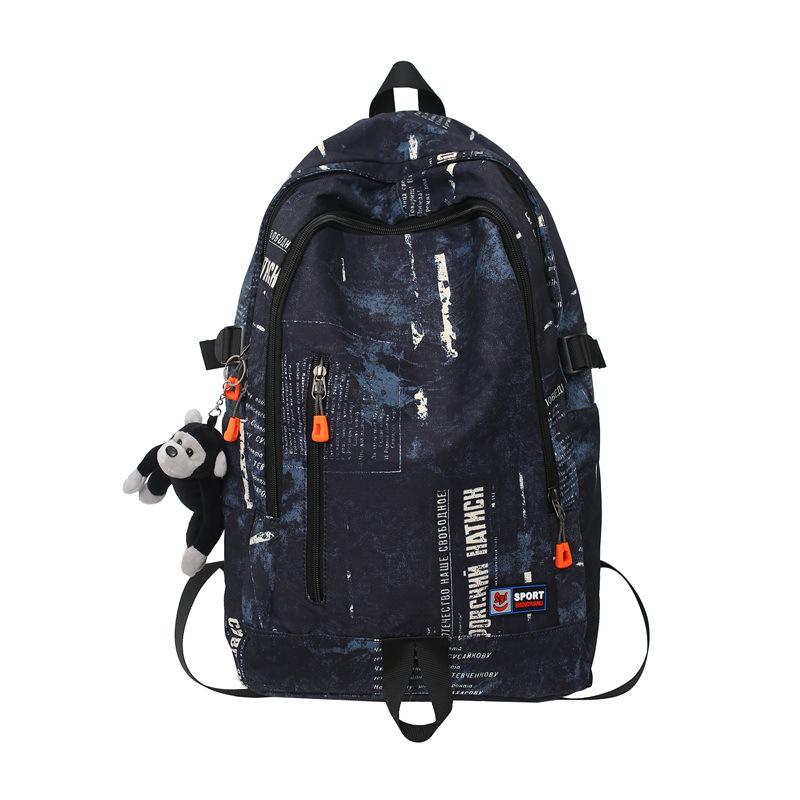Zaino scolastico coreano graffiti zaino scolastico nuovo Harajuku alla moda zaino casual grande capacità multi-scomparto zaino di qualità premium