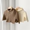 Knit Scarf Cap for Women Solid Color Hooded Shawl Winter Windproof Neckwrap Hat