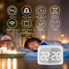 Kids Alarm Clock with Bluetooth Speaker Toddlers Digital Clock with Dimmable Night Light Rechargeable Kids Bluetooth Digital