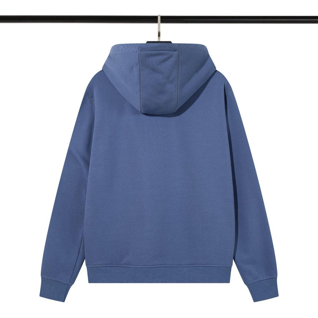 Einfarbiges Kapuzen-Sweatshirt mit Abzeichen - Island Tide Version