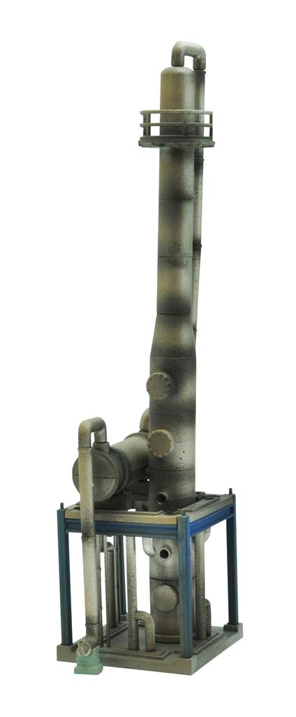 Tomytec 1/144 DioColle Combat Series DCM09 War-torn Industrial Complex B (Distillation Tower) Pre-painted Plastic Model 315605