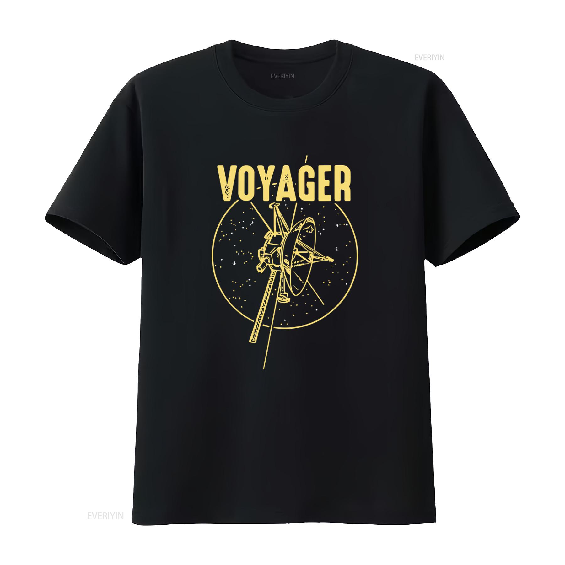 

Voyager 1 2 Space Probe Solar System Astronomy Spaceflight T Shirt for vintage Washed Soft Casual Unisex Top For Everyday Wear 4XL