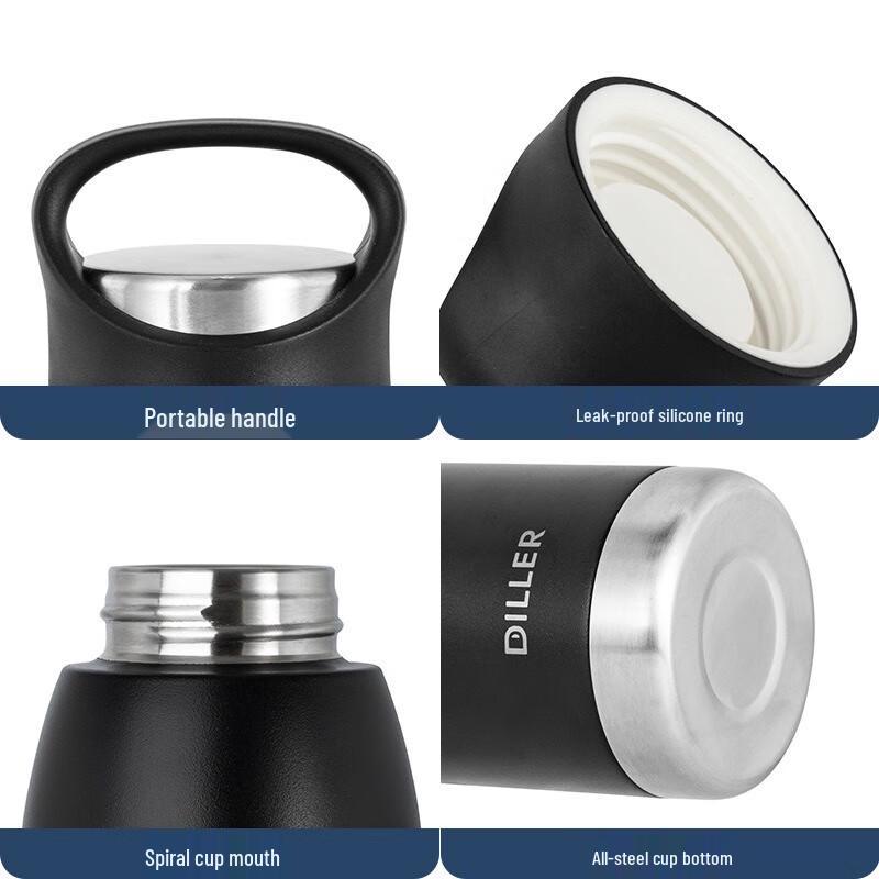 Diller Bärbar Rostfri Stål Isolerad Sportflaska