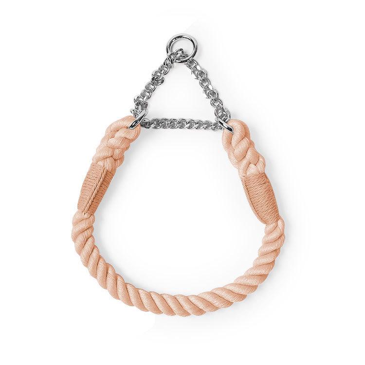 Ручна плетена повідка та ланцюг-нашийник для маленьких і середніх собак