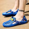 Beach Shoes Men's Summer Wear Large Size Half Slippers Go Out Driving Hollow Sandals Personalized Outdoor Men's Sandals