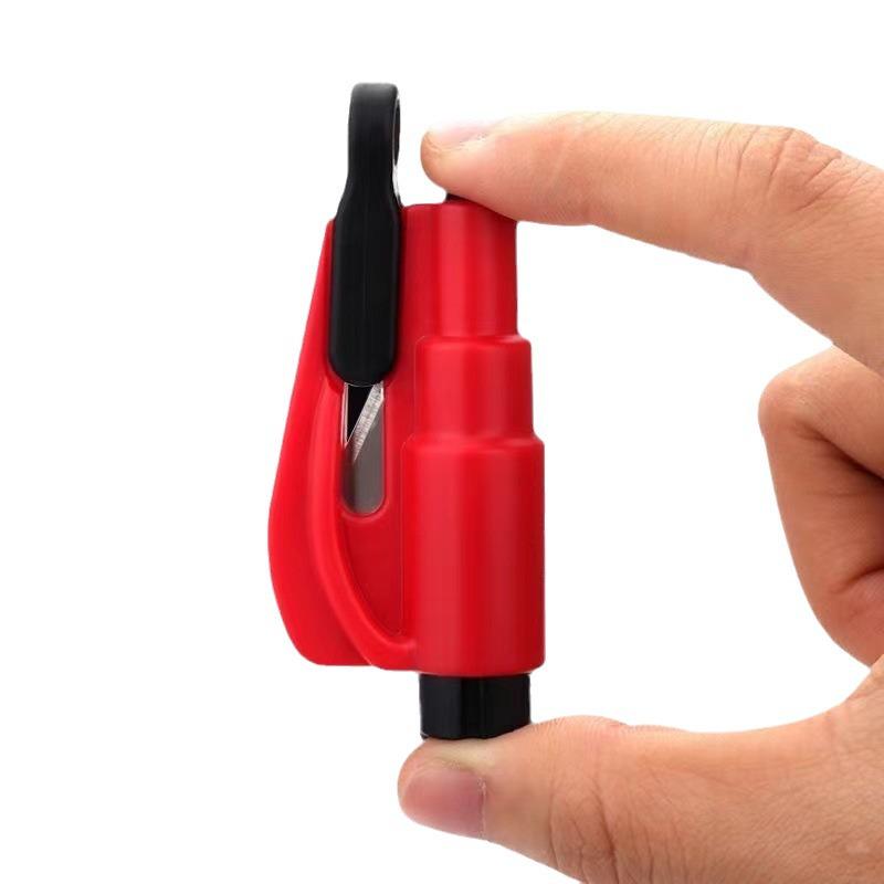 Three-in-One Car Keychain: Emergency Window Breaker and Escape Tool