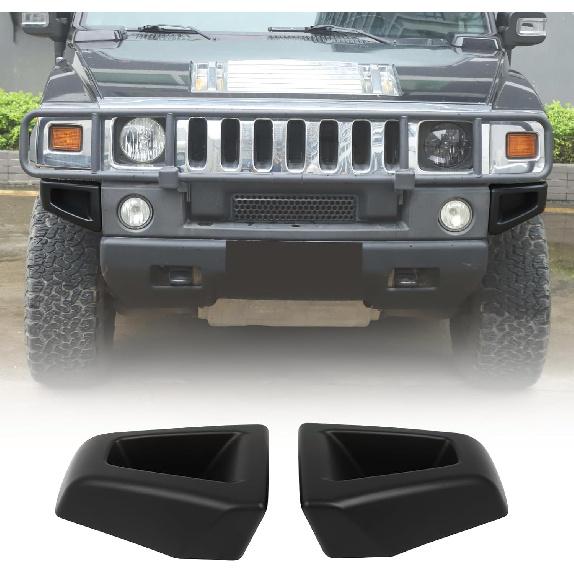 

Front Bumper Corner Bezels Replacement Compatible with Hummer H2 2003-2009 SUV SUT, ABS Front Bumper Corner Bezels Cover Decorative Accessories, 2PCS матовый черный