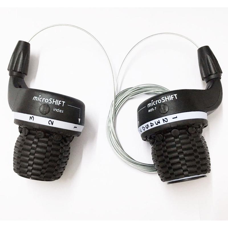 Microshift Twist MTB Cycling Bike Twist Grip Gear Shifters 3X7 Speeds Trip DIP Compatible for Shimano Shifters