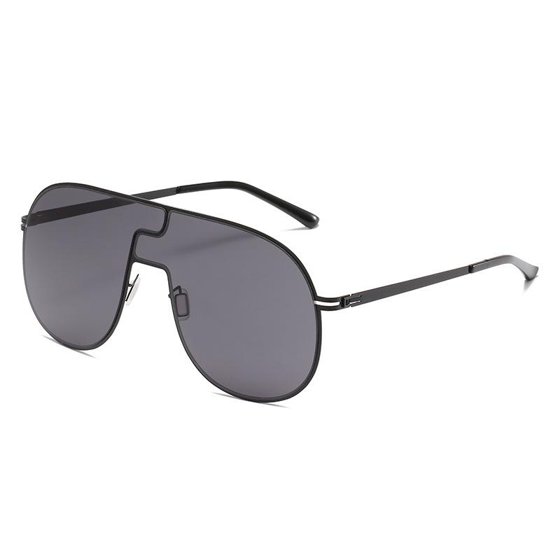 JYL Sunglasses Rimless Frog Mirror Uv Protection Travel Eyewear 3072 A-14443 фисташковый