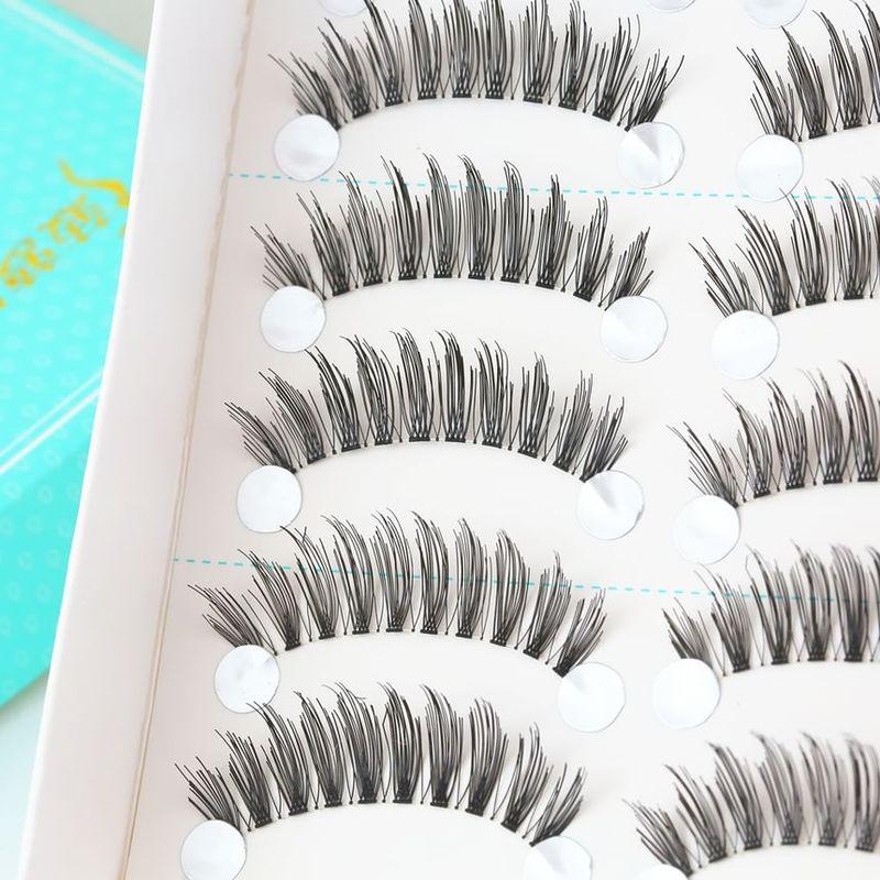 Mogugu - Set of 10: Natural Wispy False Eyelashes
