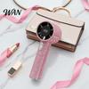 Rhinestone Handheld Fan with Digital Display, Turbo High Speed Portable Powerful Mini Fan, Quiet Operation Cooling for Outdoor Travel