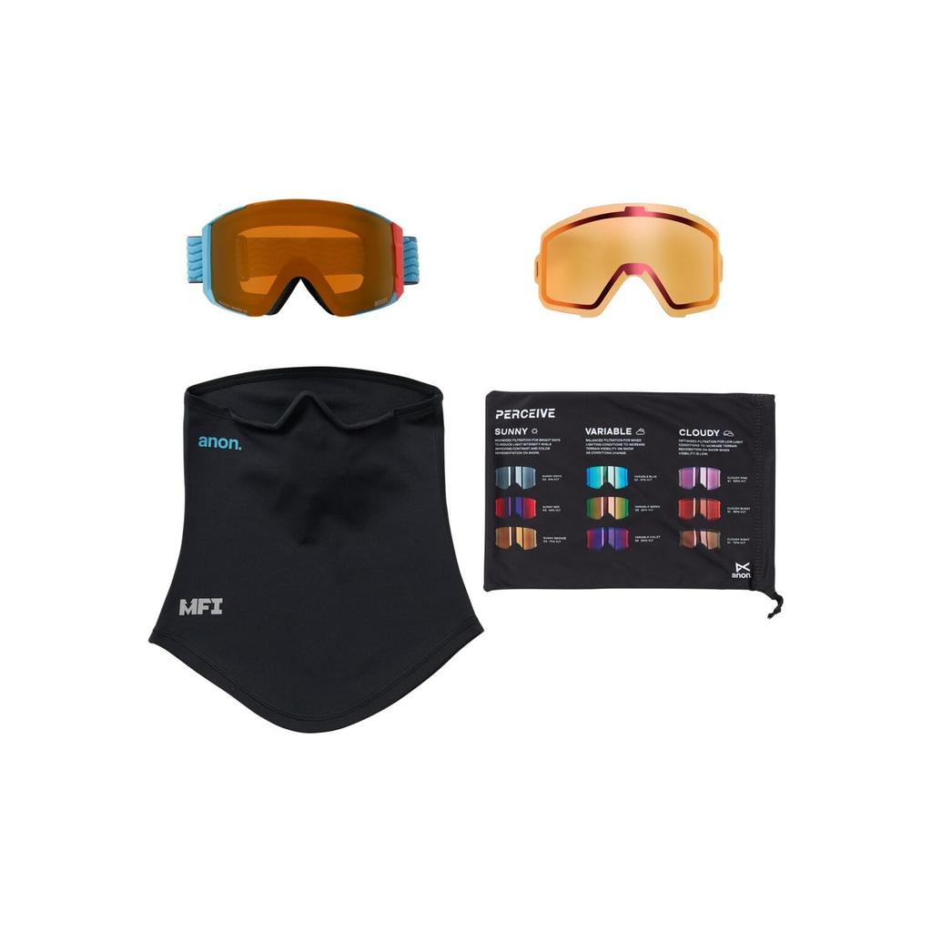 Burton Unisex Sync Goggles Bonus Lens MFI Face Mask SUN BRNZ + + RTRBL/PRCV