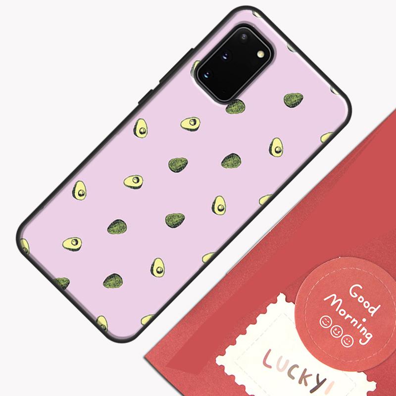Avocado Pattern Phone Case For Samsung Galaxy S25 S26 Ultra S20 S21 S22 S23 S24 Plus S9 S10 S25 FE Cover Shell
