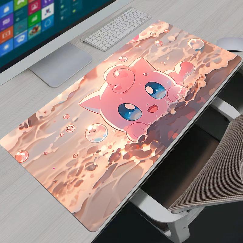 Pokemon Pikachu Mouse Pad Anime Gaming Accessories Large Carpet Gamer PC Computer Keyboard durable Desk Mat Mausepad