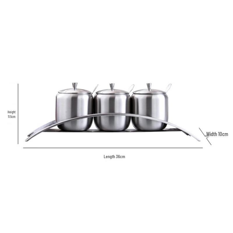 304 Stainless Steel Seasoning Jar Set