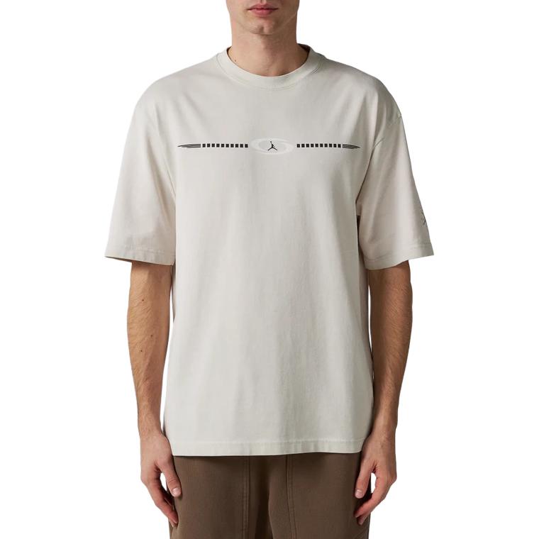 T-shirt con logo Air Jordan x Travis Scott Osso Chiaro Uomo Top Crema DZ5510-072