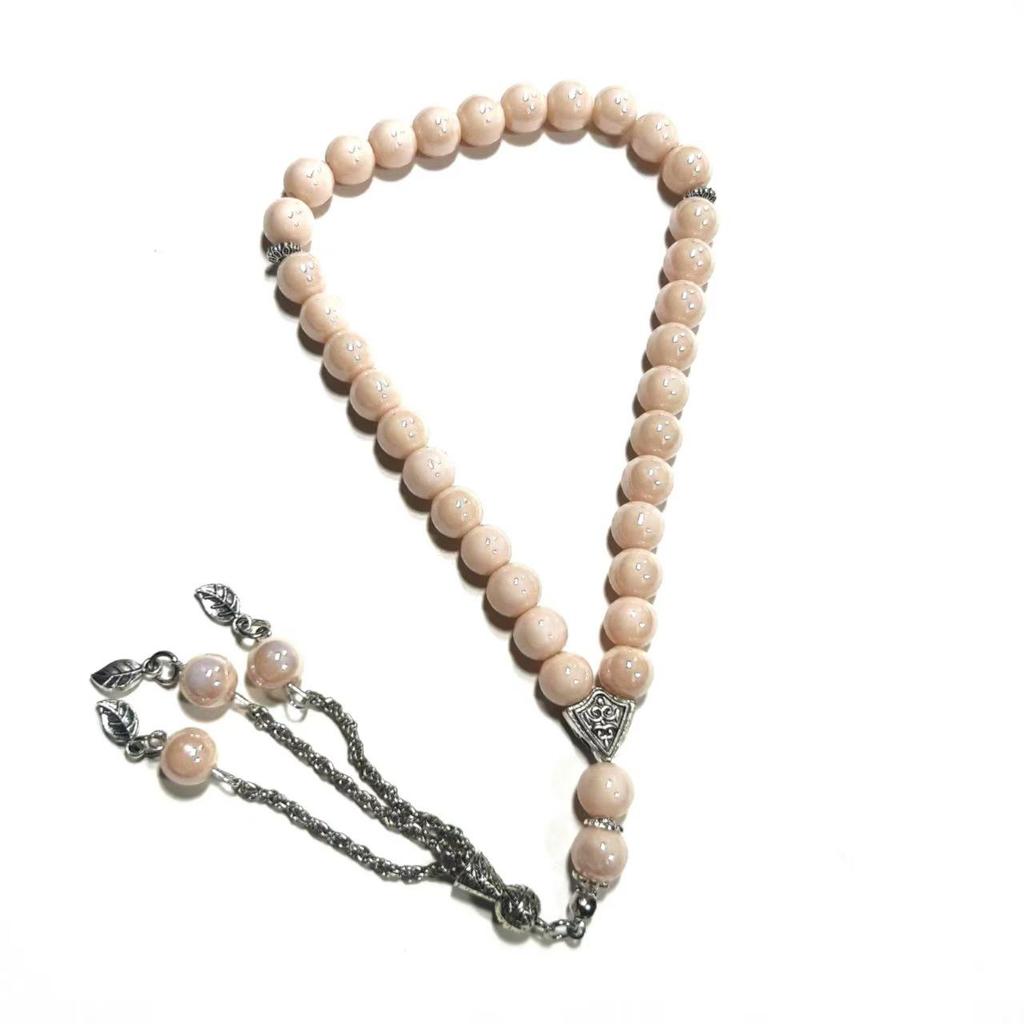 High-Temp Crystal Glass Islamic Prayer Bracelet 8mm UAE Muslim Beads