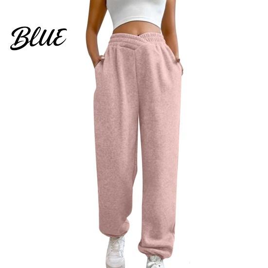 Women Sweatpants High Waisted Loose Fit Sport Pants with Casual Trousers Pockets Crossover Joggers Athletic Comfy Workout Breathable