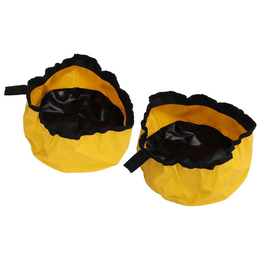 Faltbarer Eimer mit Griff Leichter faltbarer Wasserbehälter Verdicktes PVC Waschbecken für Camping Wandern Angeln