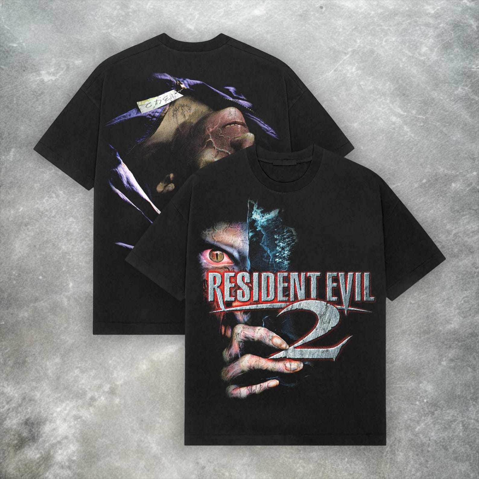 Resident Evil 2 PS2 Tee - Y2K Vintage Horror Game Shirt S