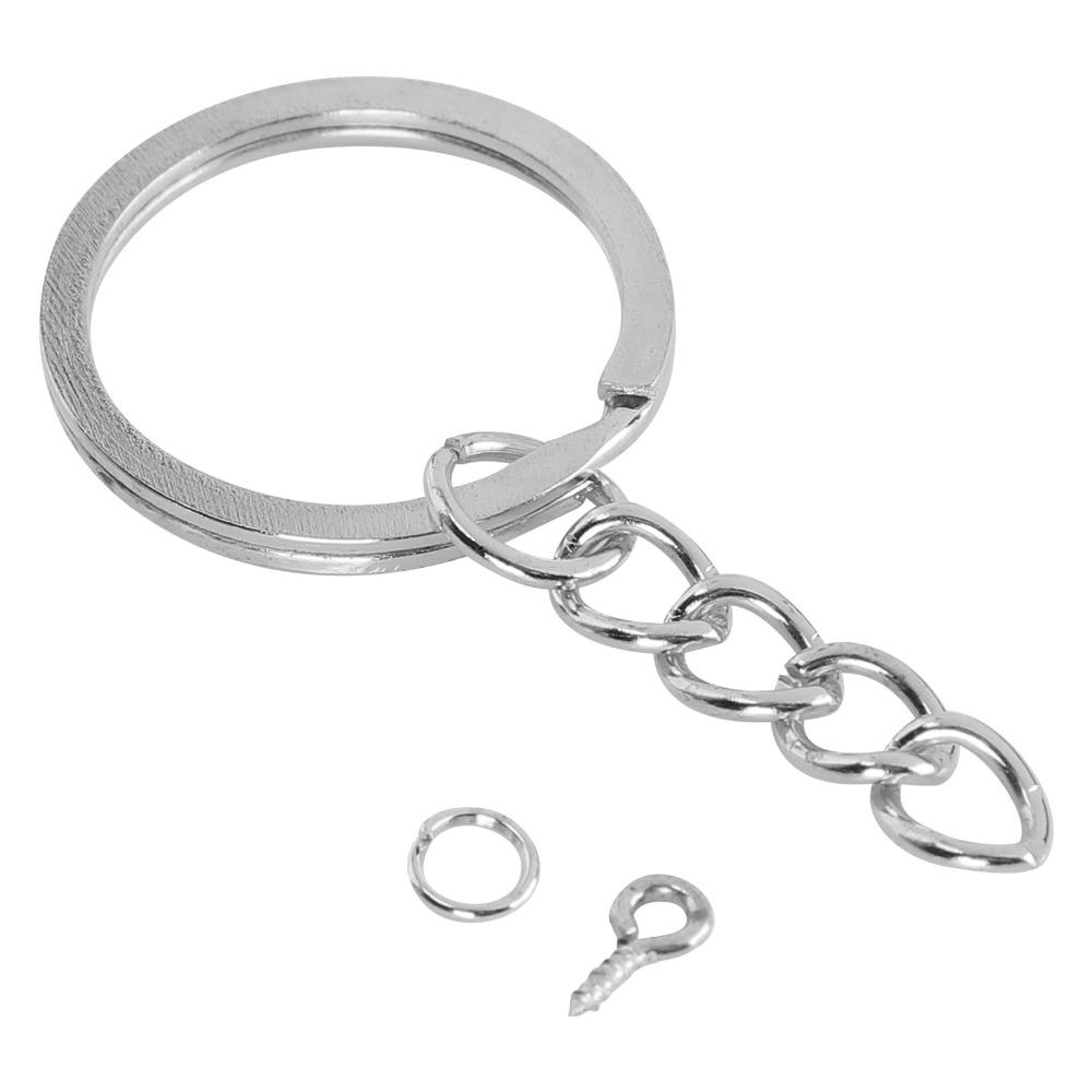 220pcs Gold DIY Keychain Rings Silver Keychain Rings Kit Split Keychain Rings  Jewelry Making