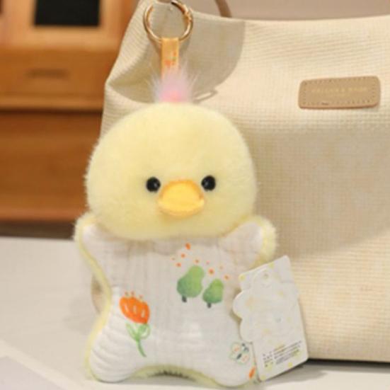Doll Pendant Cartoon Elephant Monkey Fox Frog Design Plush Keychain Bags Backpacks Keys Decorative Bag Accessory