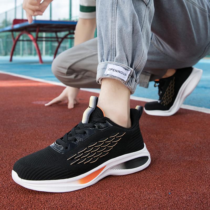 38-45 Mode Weiche Sohle Outdoor Casual Sportschuhe Herren Gepolsterte Laufschuhe Luxus Designer Tennis Masculino Dicke Sohle