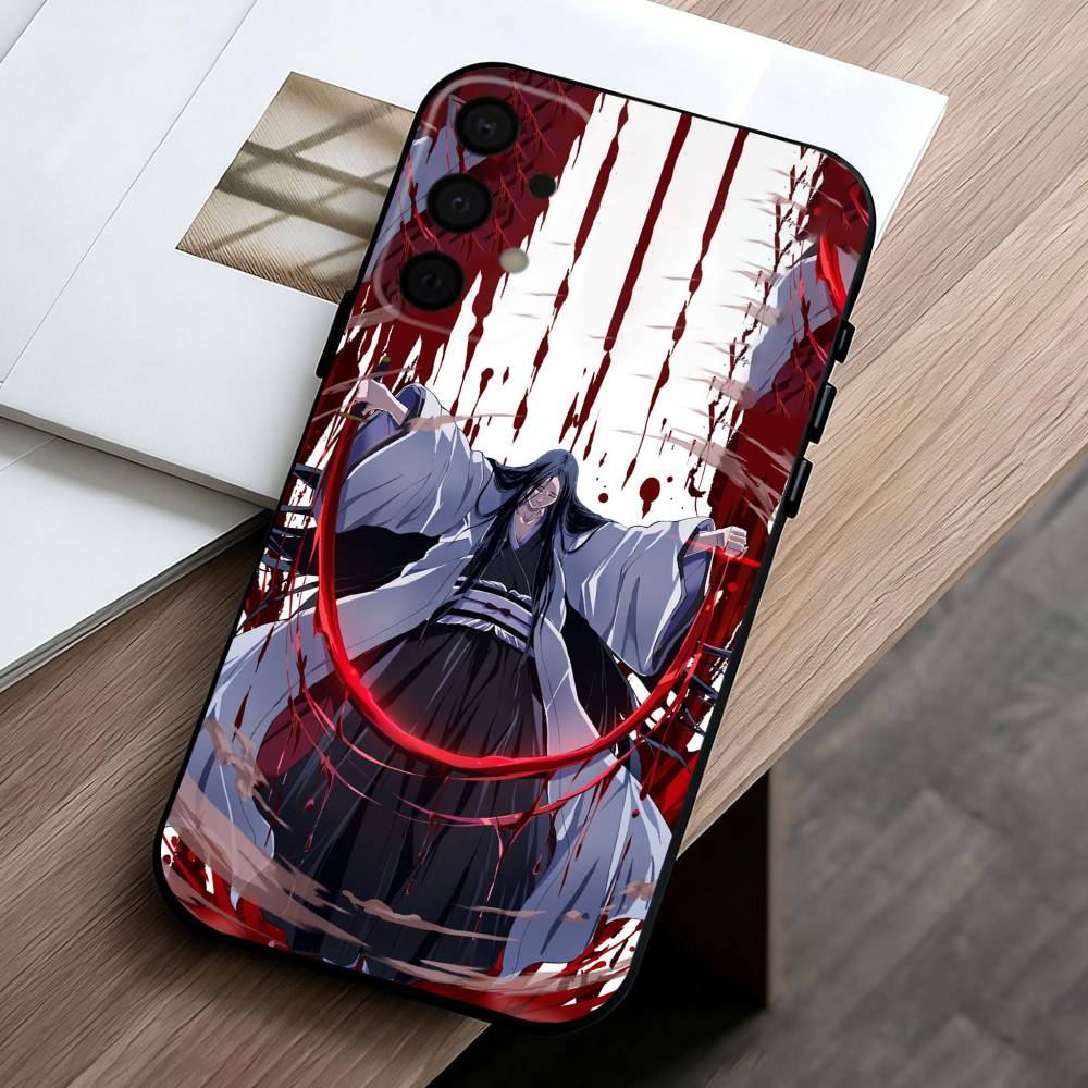 R-Retsu Unohana B-Bleachs Phone Case For Samsung Galaxy A73,A72,A71,A70,A53,A52,A51,Soft Silicone Black Cover