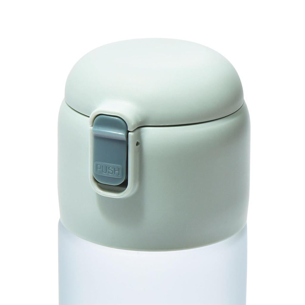 Franc Franc One-Touch Clear Bottle, Green, Water Bottle, My Bottle, Drink Bottle, Water Bottle with Strap