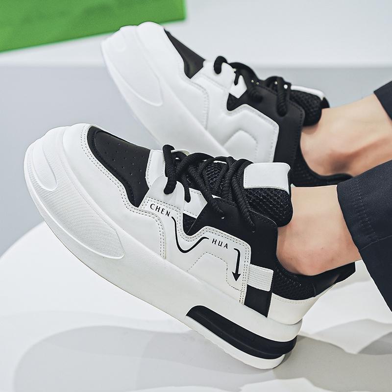 Fashion White Men's Sneakers Street Style Vulcanized Shoes For Men Punk Men's Sneakers Platform Shoes Male Walking Shoes