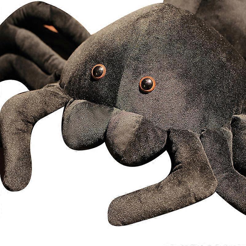 Black Spider Plush Toy Huge Realistic Fluffy Stuffed Animal