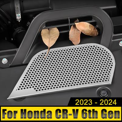 Edelstahl-Automotor-Luftansaugmaske, Aufkleber, Fall, Dekoration, Abdeckung, Zieraufkleber für Honda CR-V CRV 6. Generation 2023 2024 2025 Hybrid