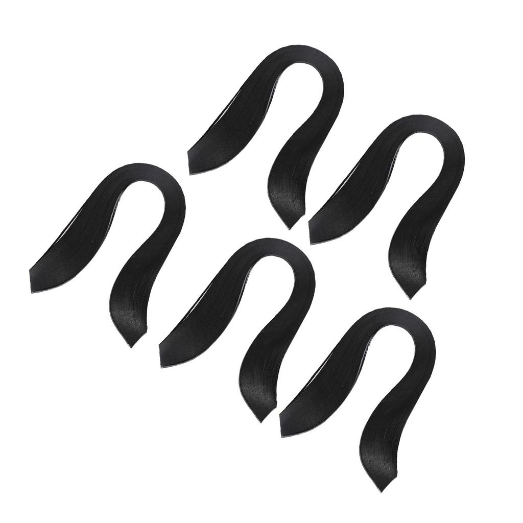 600 Stripes DIY Quilling Paper 3mm Width Pure Color Origami Paper Hand Craft(black)