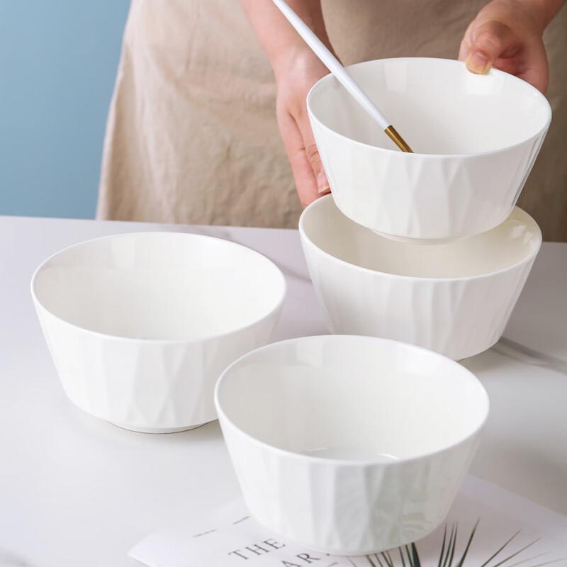 Haoya Jingdezhen Nordic Ceramic Noodle Soup Bowls (6-inch, 2-Pack)