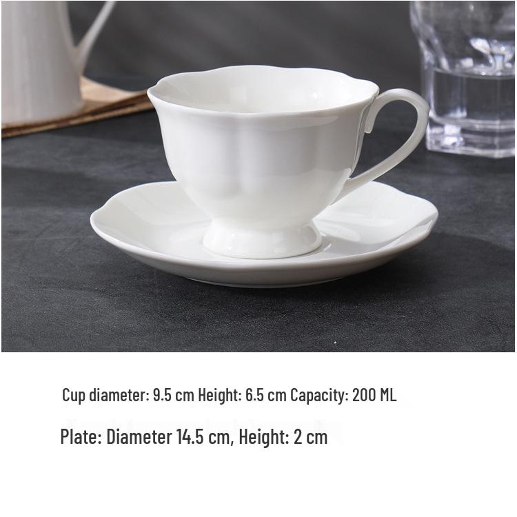 European Ceramic Coffee Cup & Saucer Set: Latte Art & Afternoon Tea