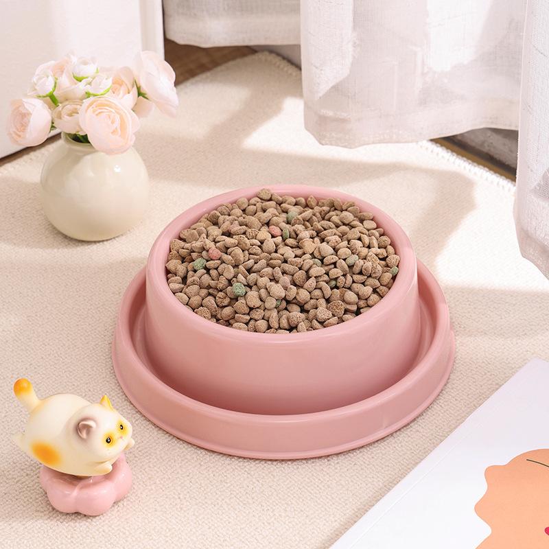 Anti-Ant Pet Bowl Universal Plastic Food Dish for Cats Dogs,Anti-Splash Ant-Proof Water Channel Easy Clean Non Slip Feeding Bowl