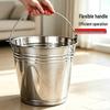 Jingulao Stainless Steel Thickened Handheld Storage Bucket