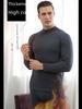 Men's Plus Velvet Thickened Thermal Underwear Set for Middle-aged and Elderly - High-collar Autumn Top and Pants