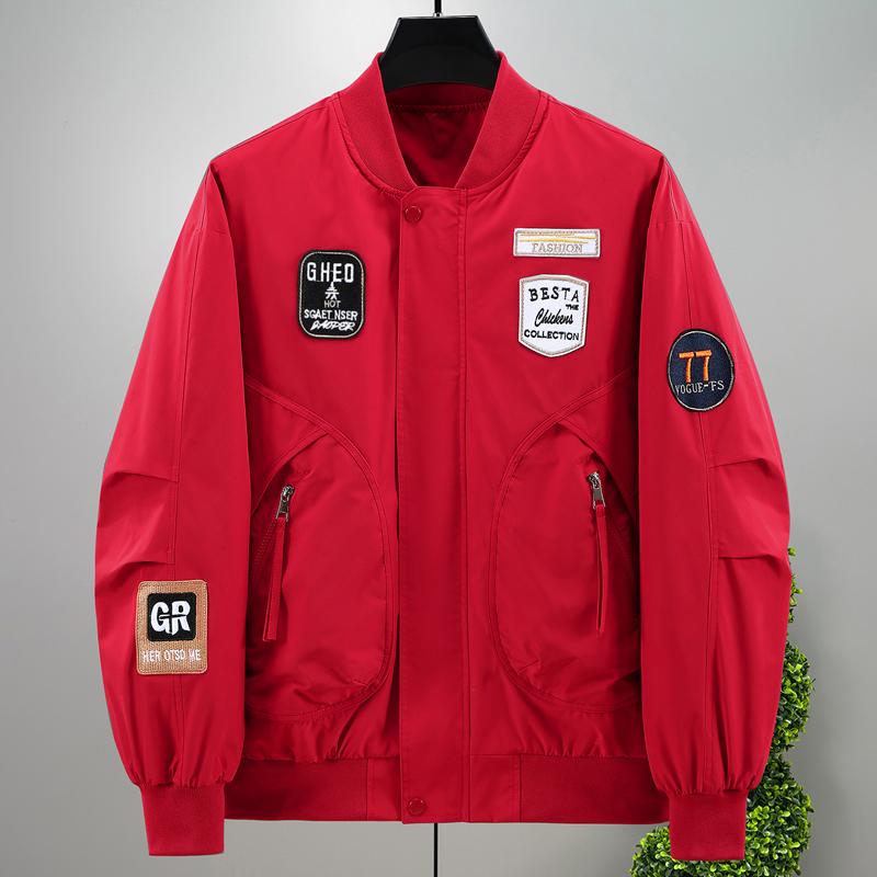 Plus Size 4XL-10XL Fashion Oversize Bomber Jackets for Men Outerwear Long Sleeve Short Coat