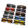 New Square Double Beam Sunglasses Men'S Casual Driving Sunglasses Business Style Decorative Sunglasses