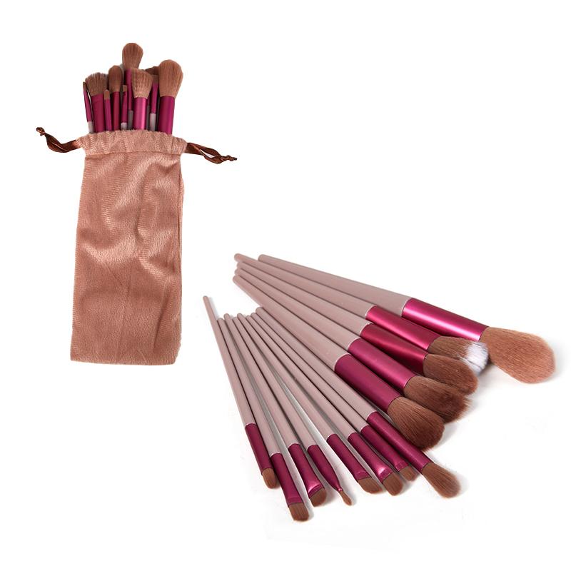 

13шт набор косметических кистей для макияжа, пудра, тени для век, кисть для губ, инструмент кофейный