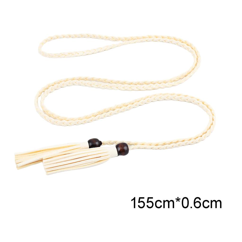 Tassel Waist Belt Waistband, Vintage Style, with Bead, Narrow Accessories