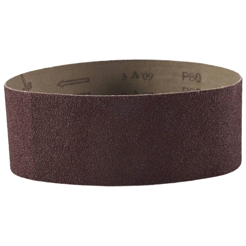 A84X-3X21 Inches(75X533mm) Aluminum Oxide Sanding Belt 15 Pack Sanding Belts ( 80 120 180 240 400 Grits) For Belt Sander